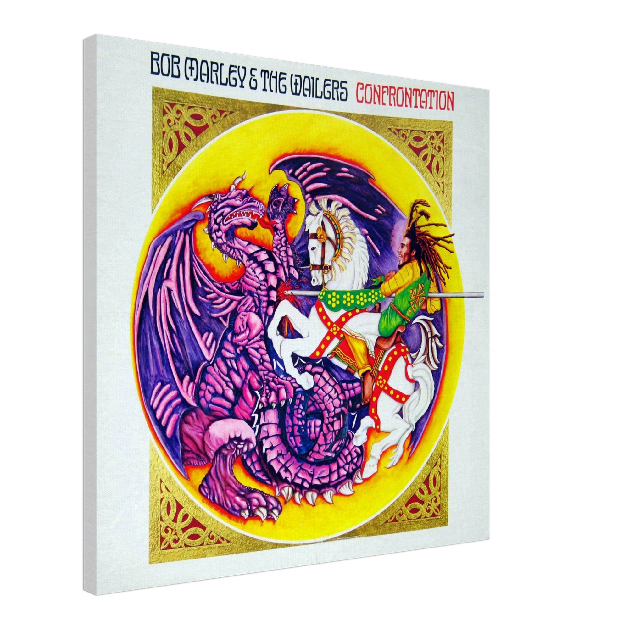 Confrontation Album Cover on Canvas