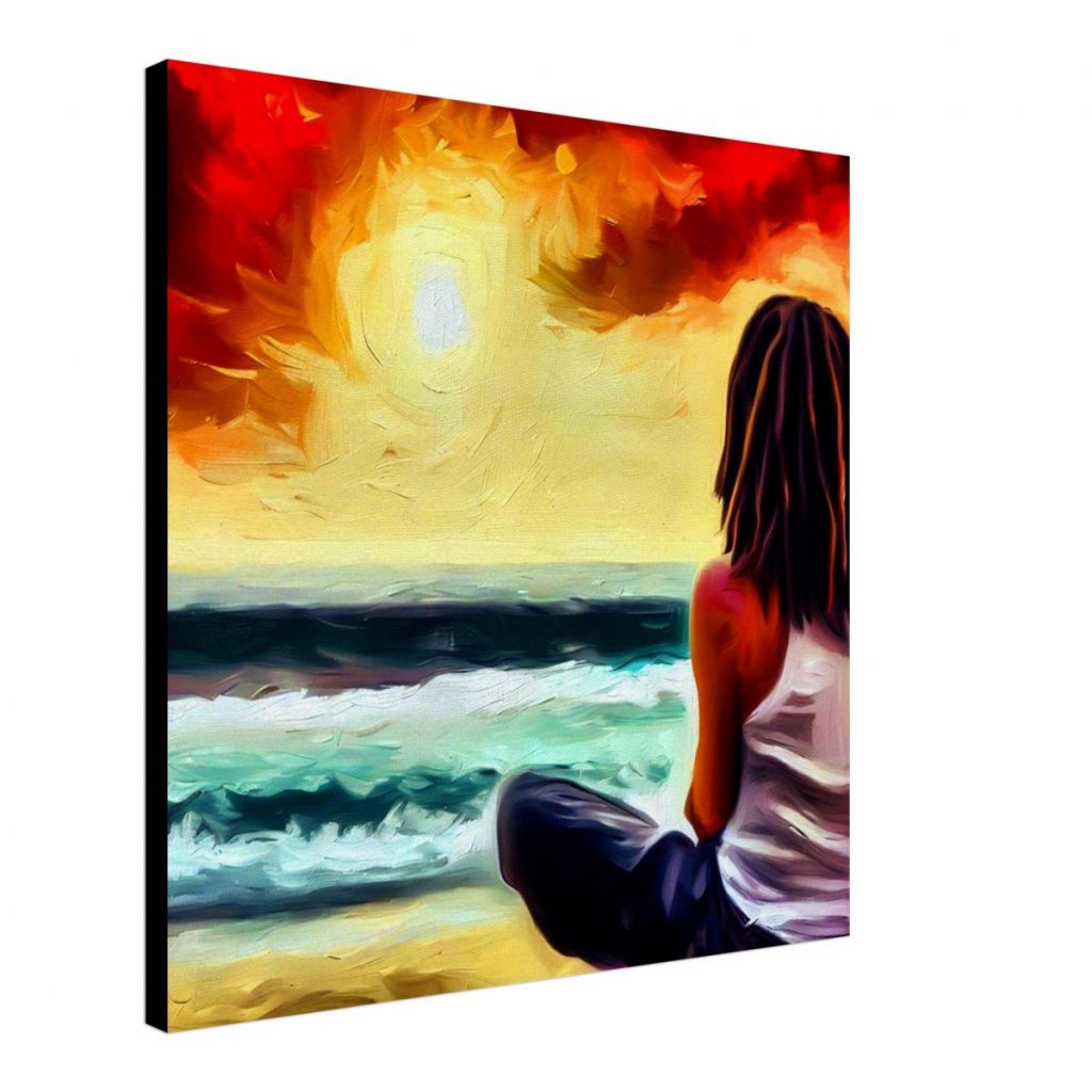 Rasta on Beach Thinking