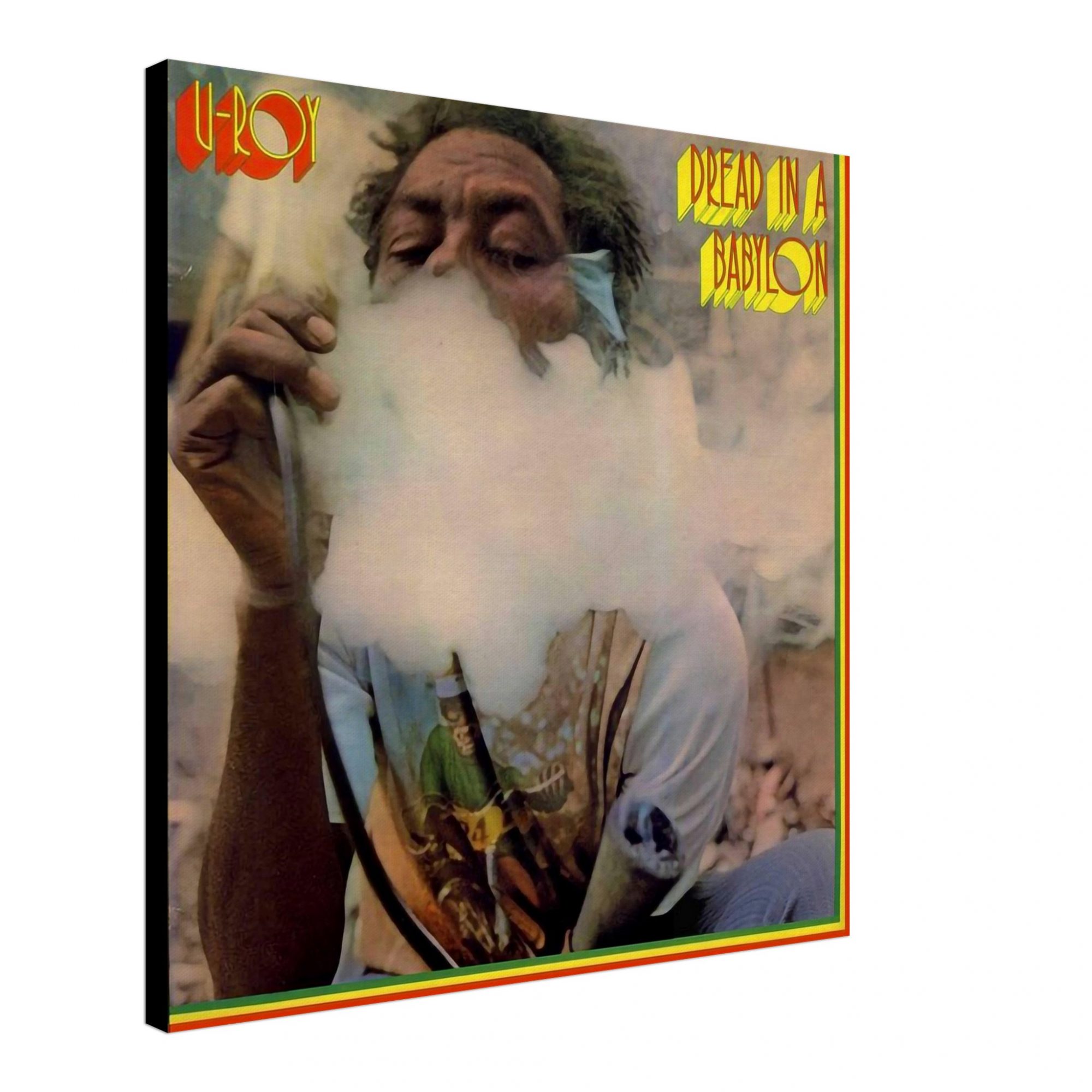 Uroy - Dread in a Babylon Album Cover on Canvas