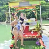 Bamboo Rafting on the River with Limestone Massage