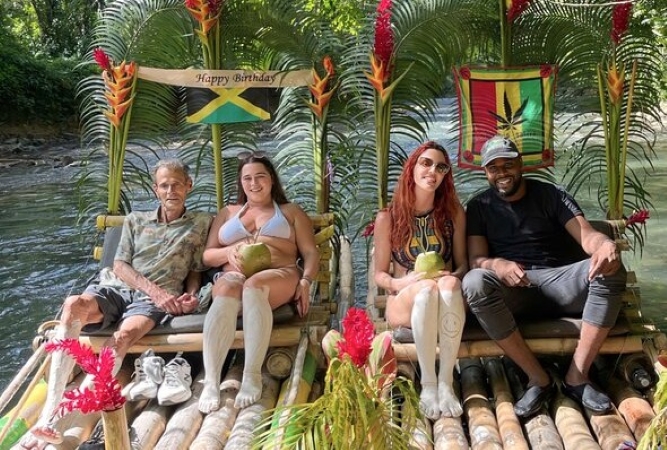 Bamboo Rafting and Limestone Massage, then visit lively Hip Strip