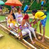 Bamboo Rafting on the River with Limestone Massage