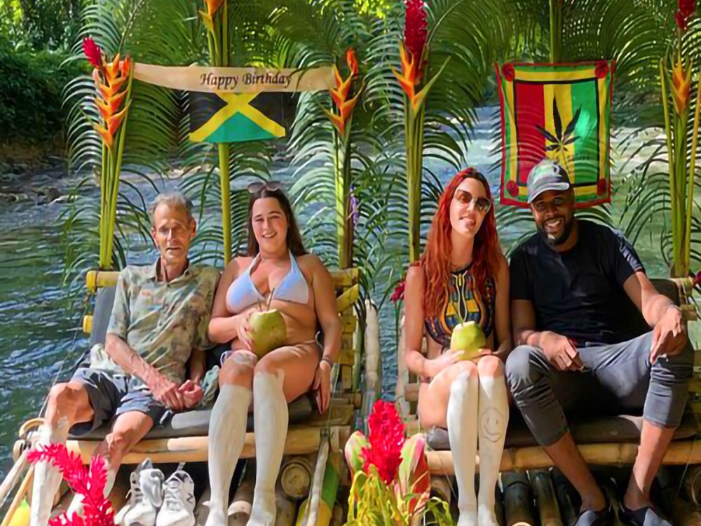 Bamboo Rafting with Limestone Massage & visit lively Hip Strip