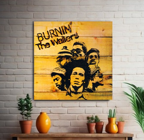 Bob Marley & The Wailers – Burnin’ Album on Canvas - 2 Bob Marley & The Wailers – Burnin’