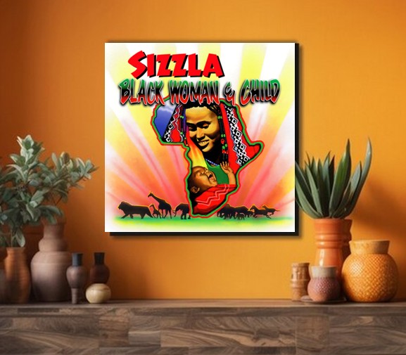 Sizzla - Black Woman & Child Album on Canvas 2 Sizzla – Black Woman & Child