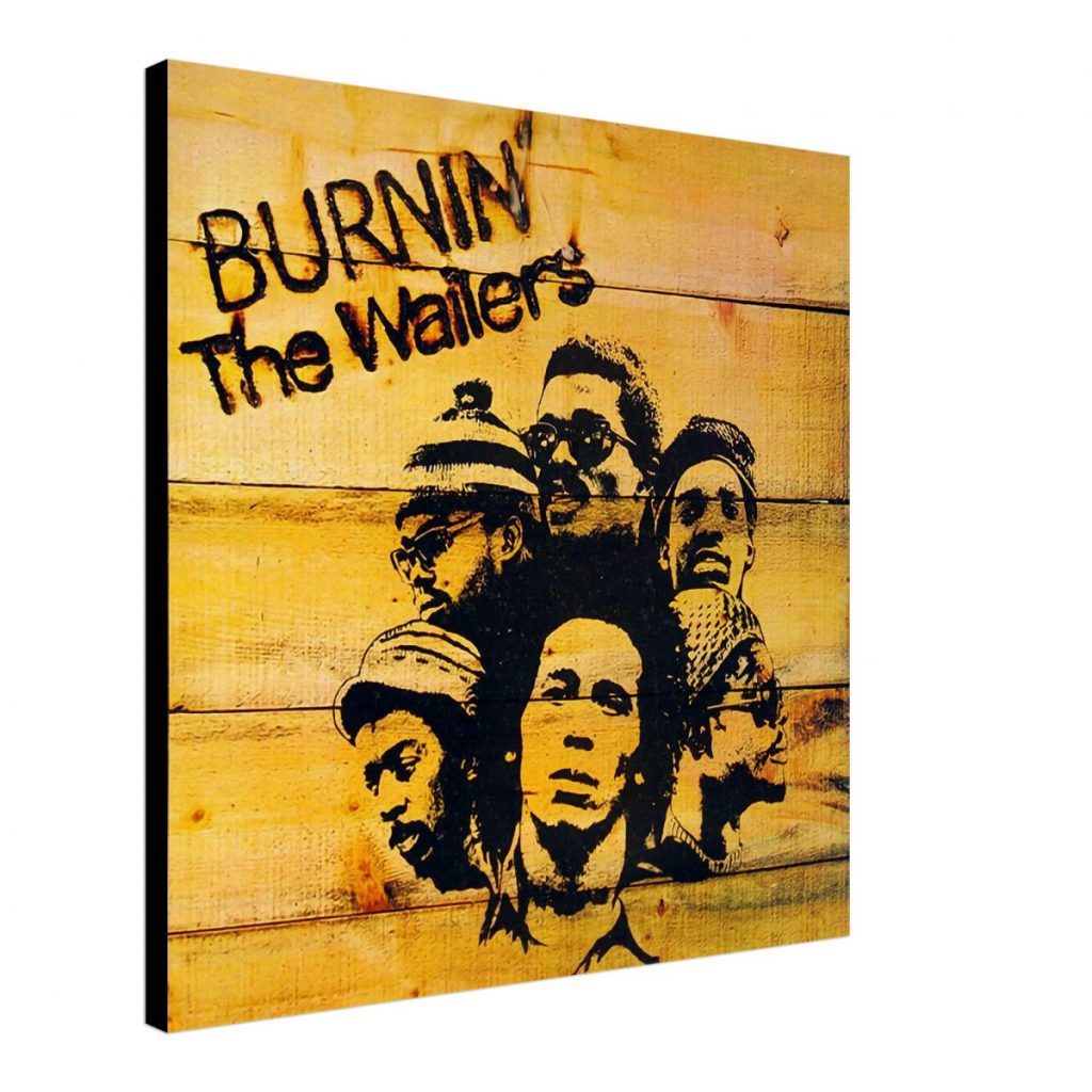 Bob Marley & The Wailers – Burnin’ Album on Canvas