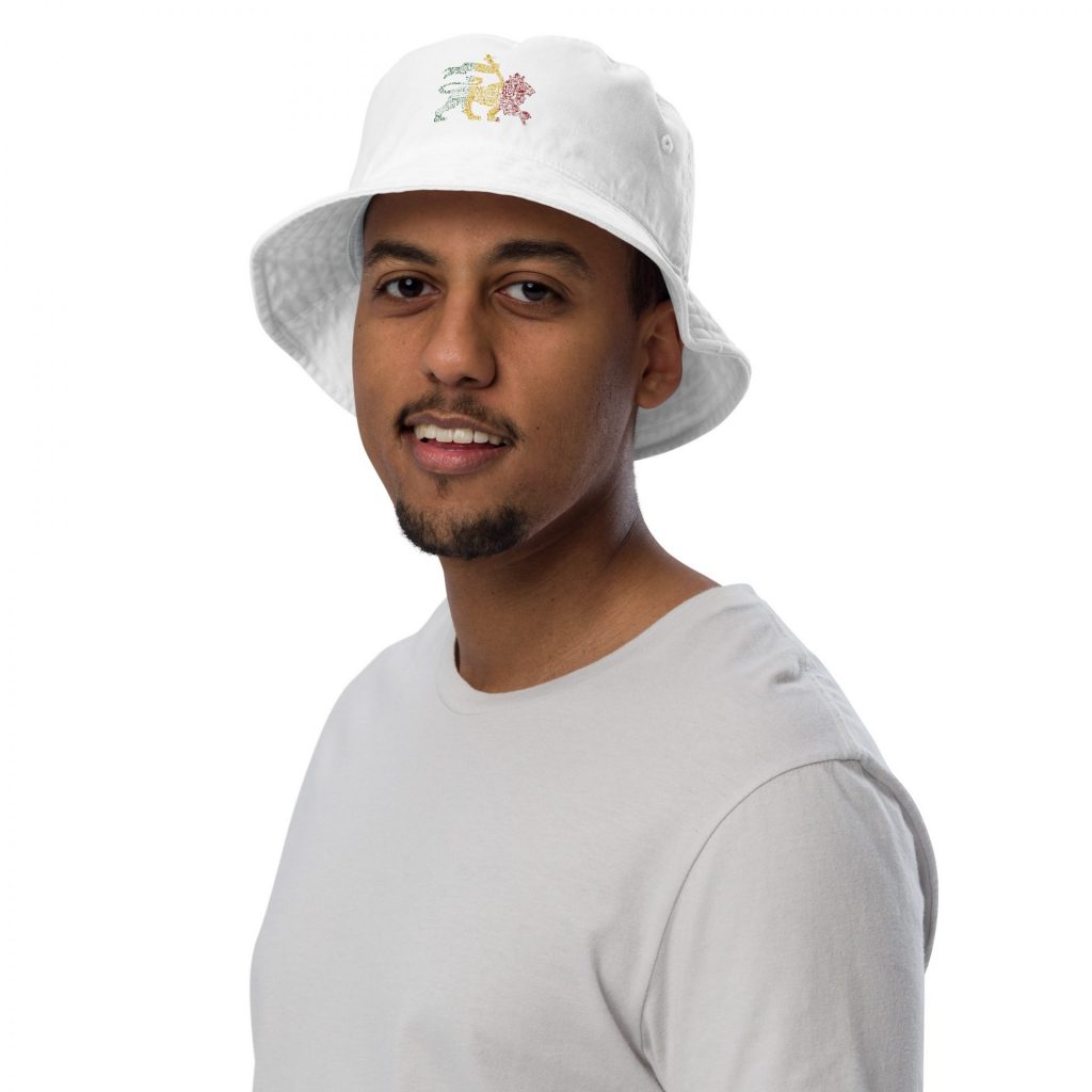 organic-bucket-hat-bio-white-front-6a009d76a3551.jpg One Love Lion of Judah Bucket Hat