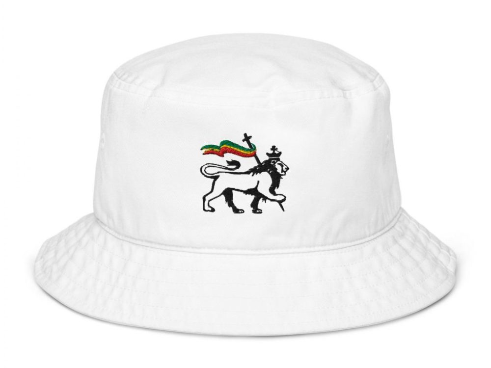 Embroidered Lion of Judah Organic Bucket Hat