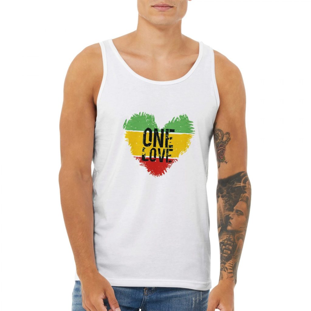 One Love Heart Sleeveless Top