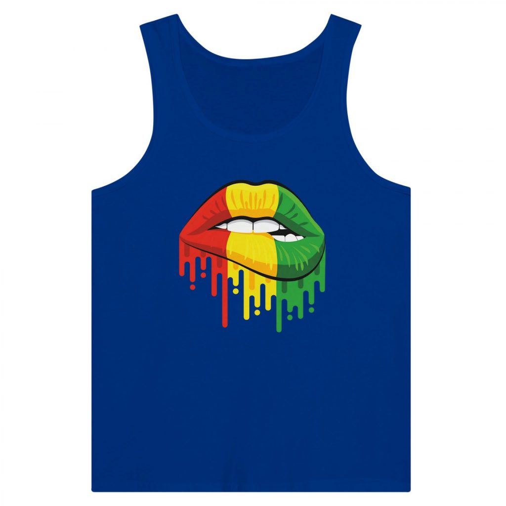 Sexy Reggae Lips Sleeveless Top