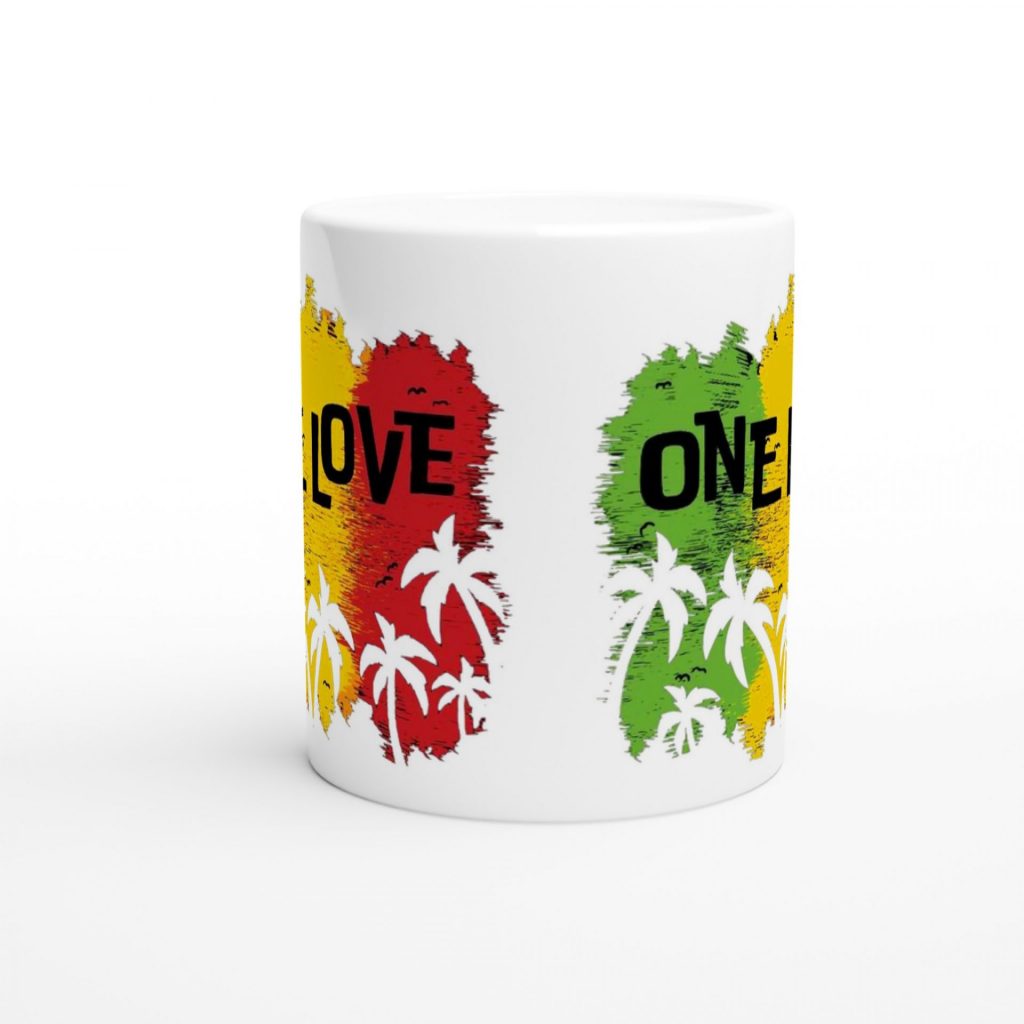 One Love Tropical Sunset Mug