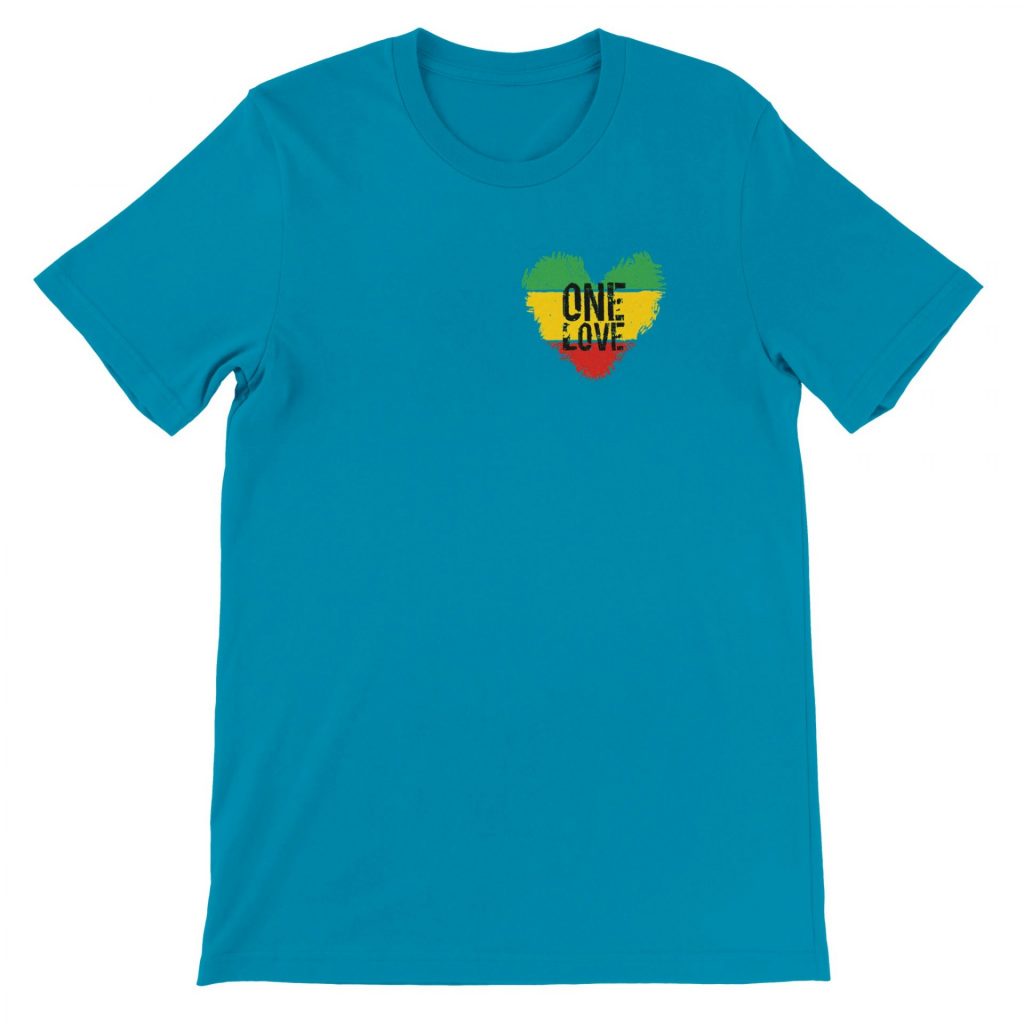 One Love Heart Minimalist T-Shirt