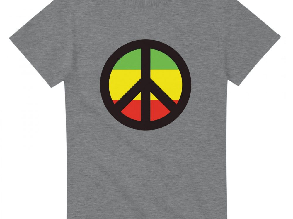 Peace Symbol Rasta Colours T-Shirt
