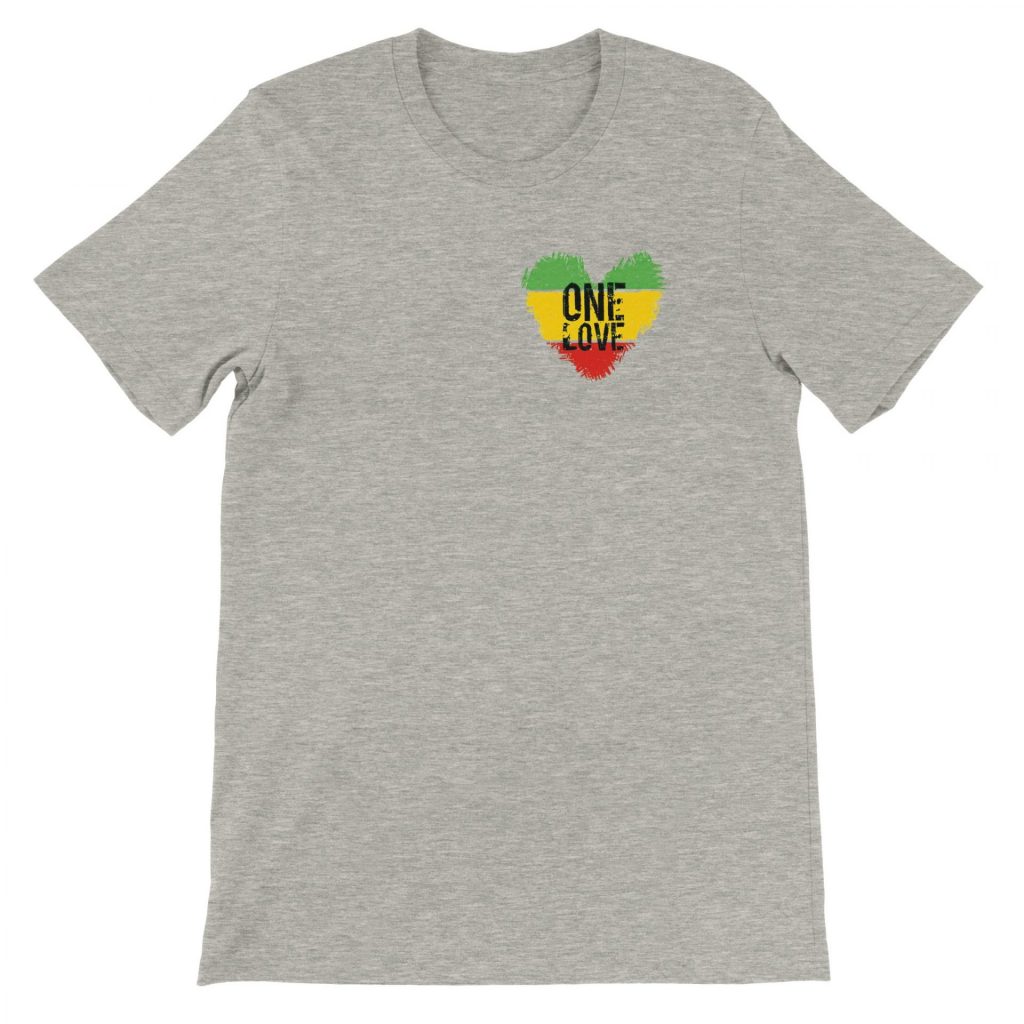 One Love Heart Minimalist T-Shirt