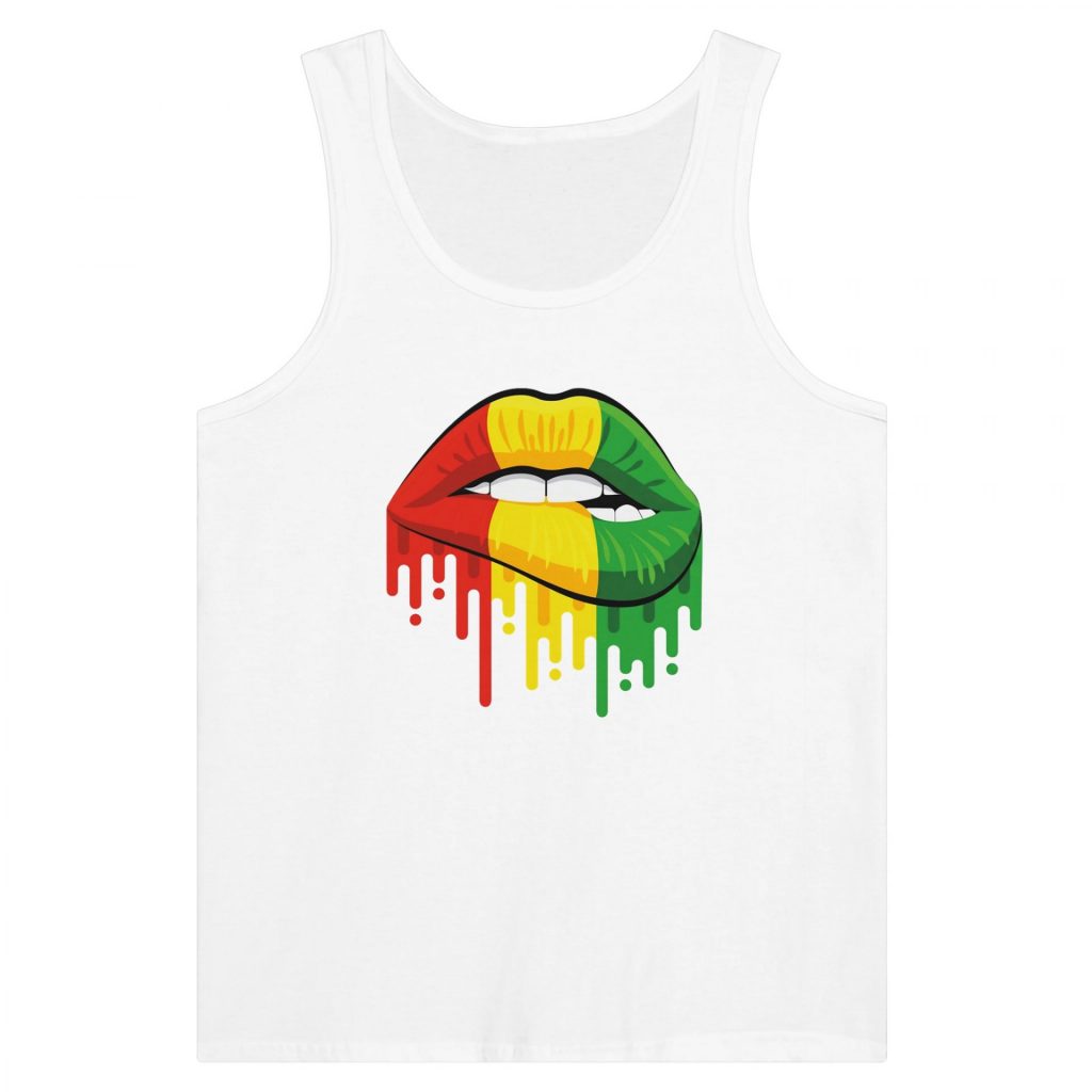 Sexy Reggae Lips Sleeveless Top