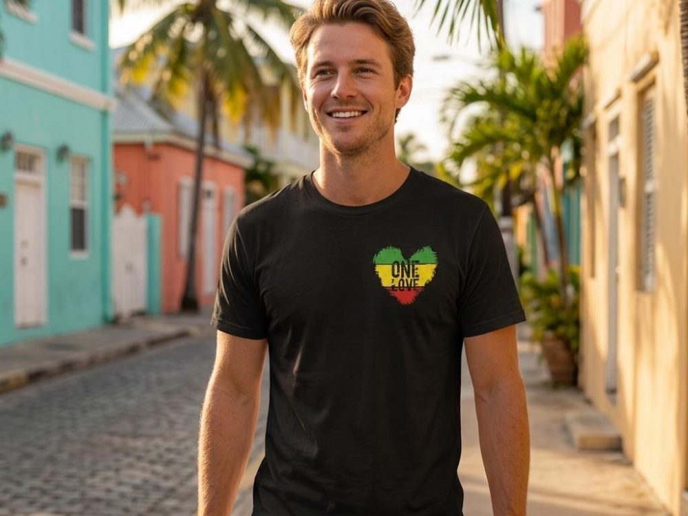 One Love Heart Minimalist T-Shirt One Love Heart Minimalist T-Shirt