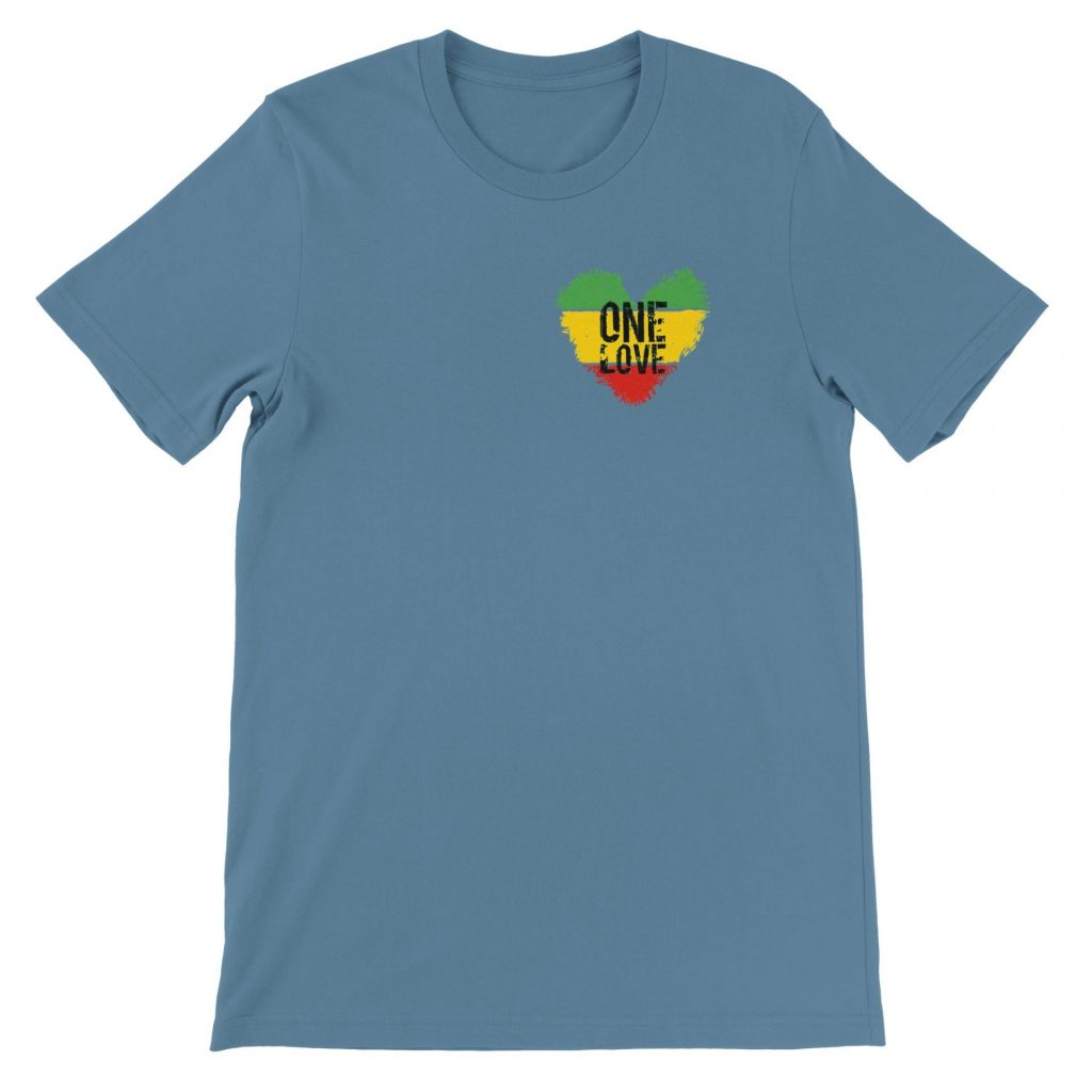 One Love Heart Minimalist T-Shirt