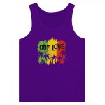 One Love Tropical Sunset Sleeveless Top