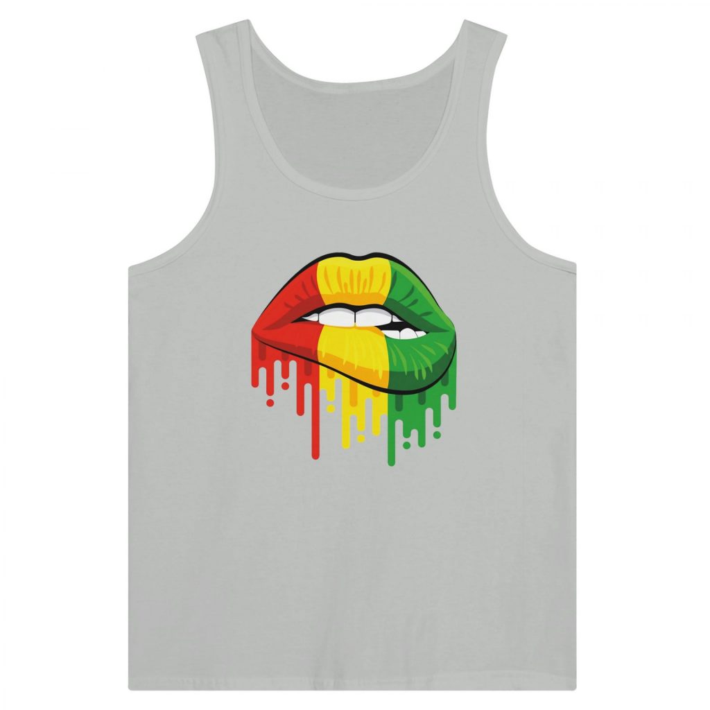 Sexy Reggae Lips Sleeveless Top