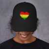 Rasta "One Love" Heart Baseball Cap