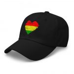Rasta "One Love" Heart Baseball Cap