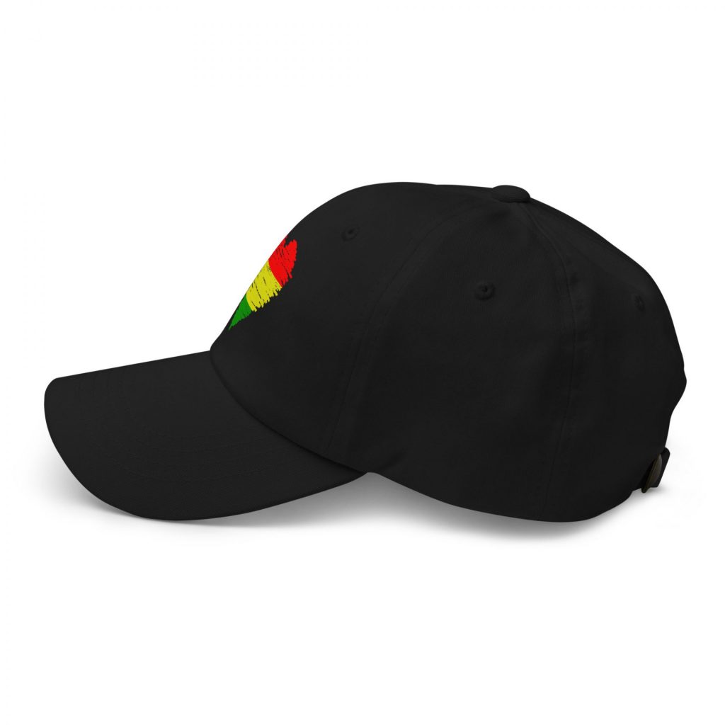 Rasta "One Love" Heart Baseball Cap