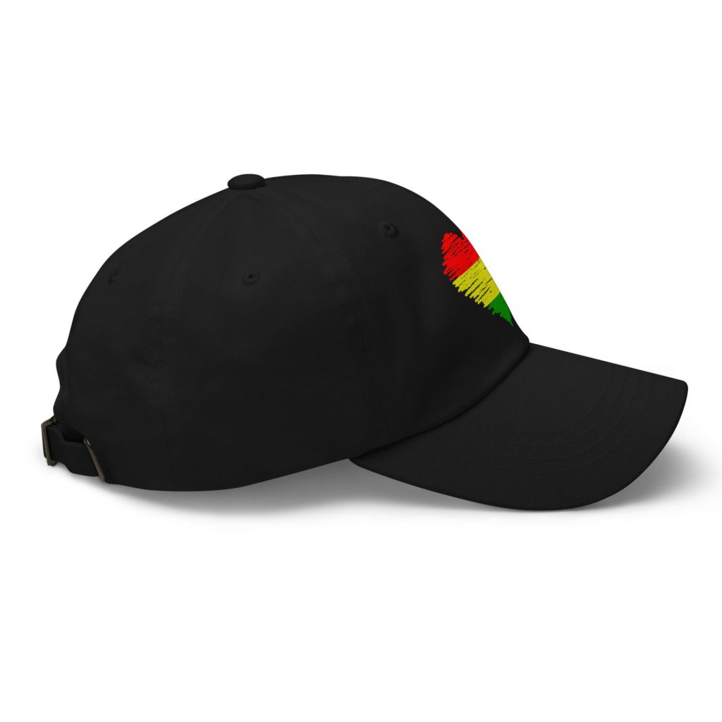 Rasta "One Love" Heart Baseball Cap