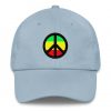 Peace Symbol Rasta Colours Baseball Cap