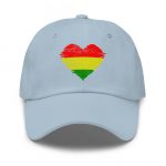 Rasta "One Love" Heart Baseball Cap