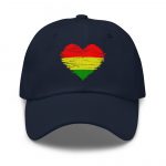 Rasta "One Love" Heart Baseball Cap