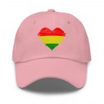 Rasta "One Love" Heart Baseball Cap