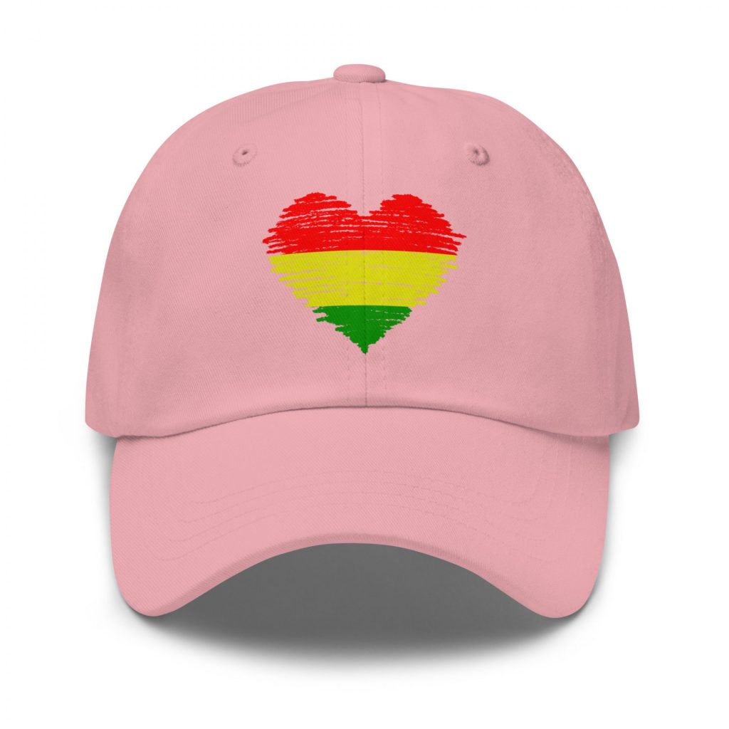 Rasta "One Love" Heart Baseball Cap