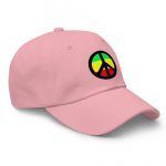 Peace Symbol Rasta Colours Baseball Cap