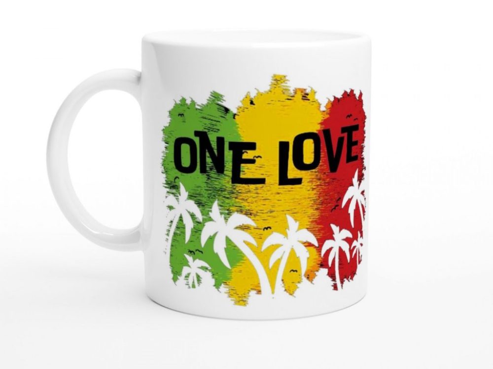 One Love Tropical Sunset Mug