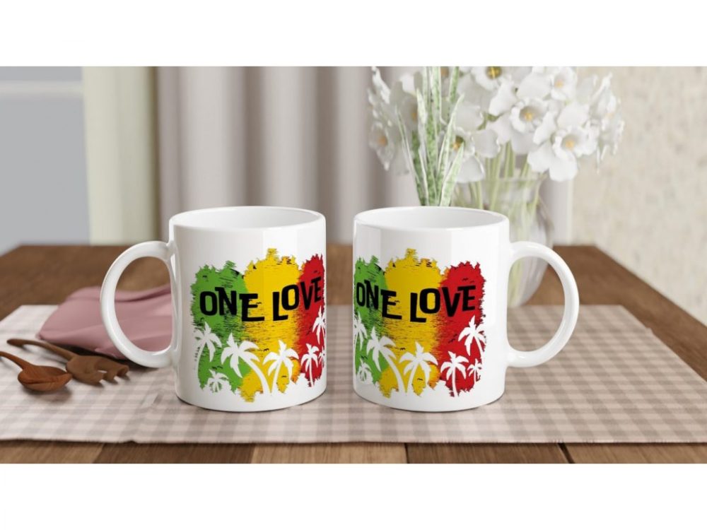 One Love Tropical Sunset Mug