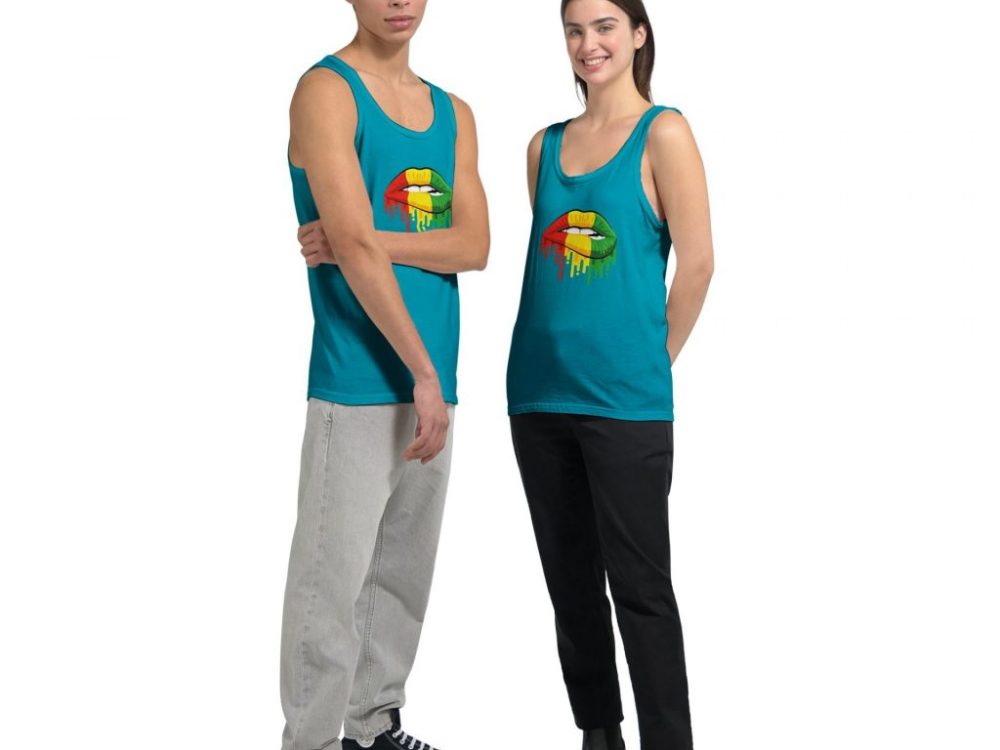 Sexy Reggae Lips Sleeveless Top