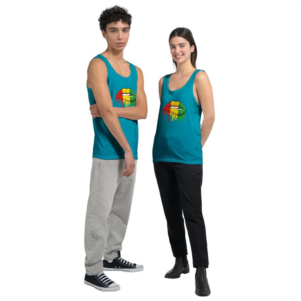 Sexy Reggae Lips Sleeveless Top