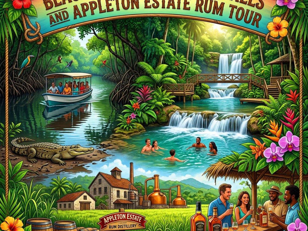 Cruise Black River, swim at YS Falls and enjoy rum tastings on Appleton Estate Tour