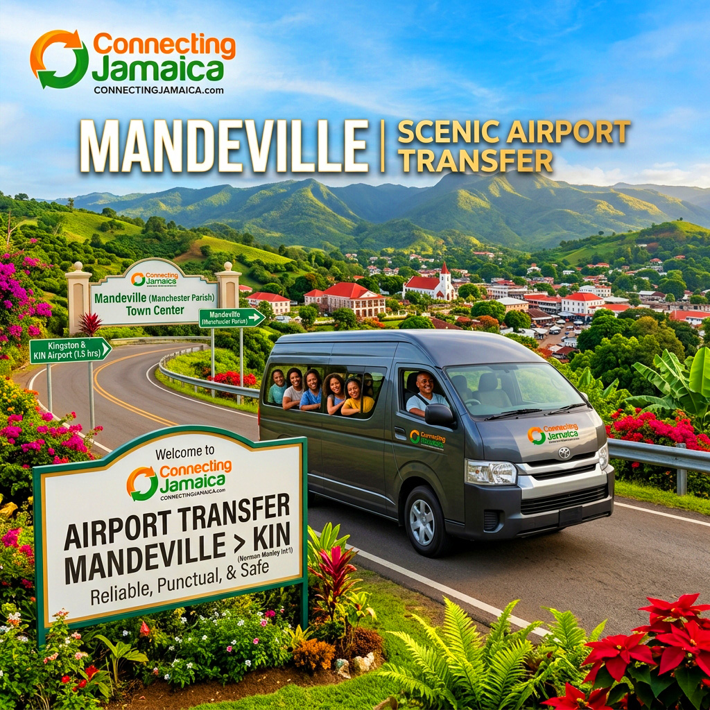 Mandeville to Norman Manley Airport Kingston